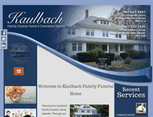 Tablet Screenshot of kaulbachfamilyfuneralhome.com